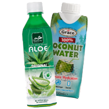 Tropical aloë vera of Grace kokoswater